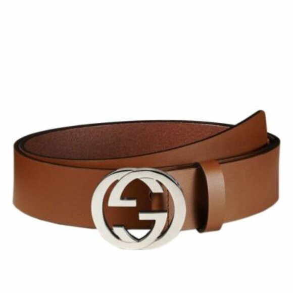 Gucci Other - Gucci Interlocking Leather Belt Brown